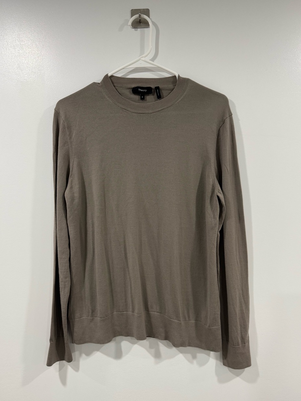 Theory‎ Men Brown Crewneck Sweater Size Medium